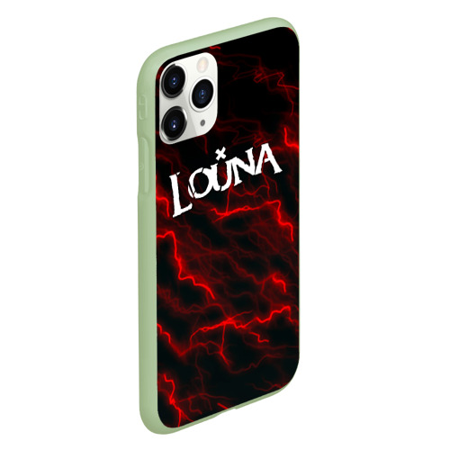 Чехол для iPhone 11 Pro матовый с принтом Louna storm рок группа, вид сбоку #3