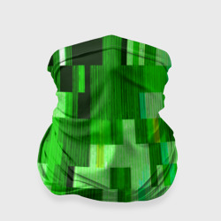 Бандана-труба 3D Зелёный глитч