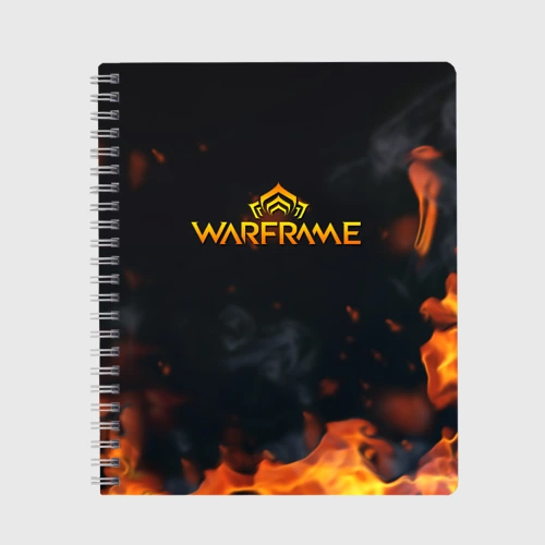 Тетрадь Warframe шутер flame