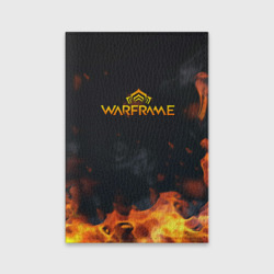 Обложка для паспорта матовая кожа Warframe шутер flame