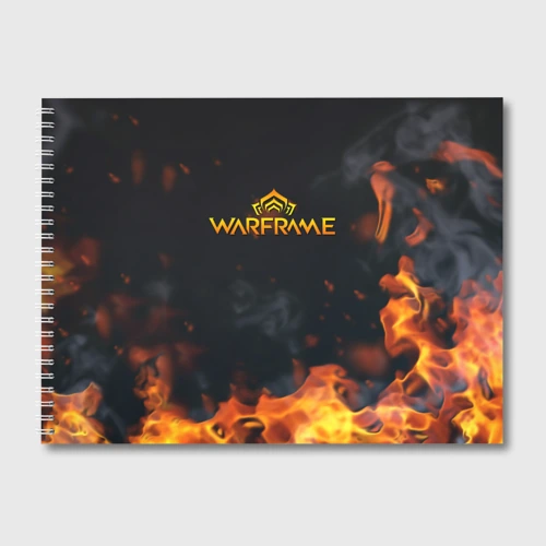 Альбом для рисования Warframe шутер flame