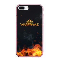 Чехол для iPhone 7Plus/8 Plus матовый Warframe шутер flame