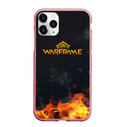 Чехол для iPhone 11 Pro Max матовый Warframe шутер flame