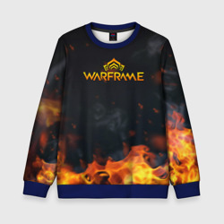 Детский свитшот 3D Warframe шутер flame