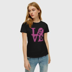 Женская футболка хлопок Любовь к вину - фото 2