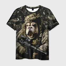 Мастиф снайпер – Мужская футболка 3D с принтом купить со скидкой в -26%