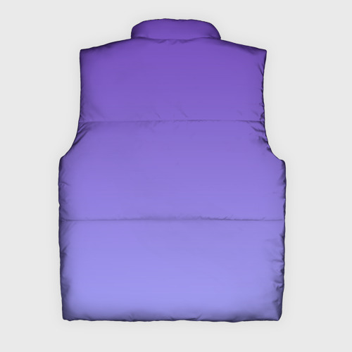 Мужской жилет утепленный 3D Светлый фиолетовый градиент, цвет черный - фото 2