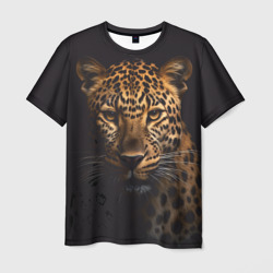 Голова красивого леопарда – Мужская футболка 3D с принтом купить со скидкой в -26%
