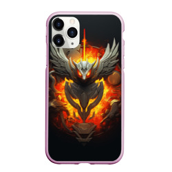 Чехол для iPhone 11 Pro Max матовый Огненный символ орла