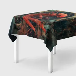 Скатерть 3D Алый ксеноморф 