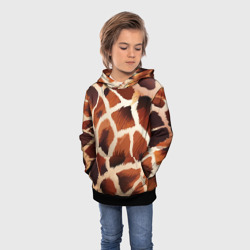 Детская толстовка 3D Пятнистый мех жирафа - фото 2