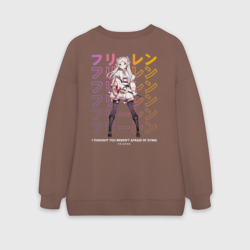 Женский свитшот oversize без начеса хлопок Mage elf Frieren