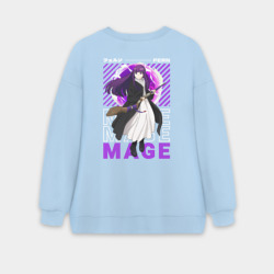 Женский свитшот oversize без начеса хлопок Mage Fern - Frieren