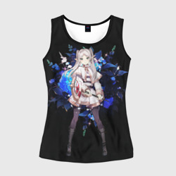 Женская майка 3D Фрирен маг эльфийка