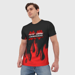 Мужская футболка 3D Tekken fire fighting game - фото 2