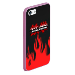 Чехол для iPhone 5/5S матовый Tekken fire fighting game - фото 2