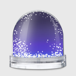 Игрушка Снежный шар Градиент тёмно фиолетовый синий 