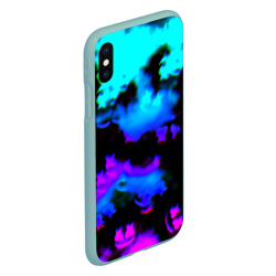 Чехол для iPhone XS Max матовый Marshmello neon space - фото 2