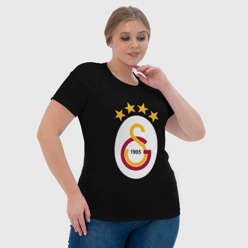 Женская футболка 3D с принтом Galatasaray logo fc, фото #4