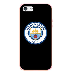 Чехол для iPhone 5/5S матовый Манчестер Сити fc