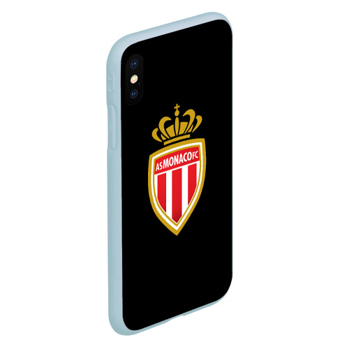 Чехол для iPhone XS Max матовый Monaco fc, цвет голубой - фото 3