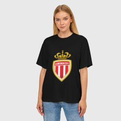 Женская футболка oversize 3D Monaco fc - фото 2