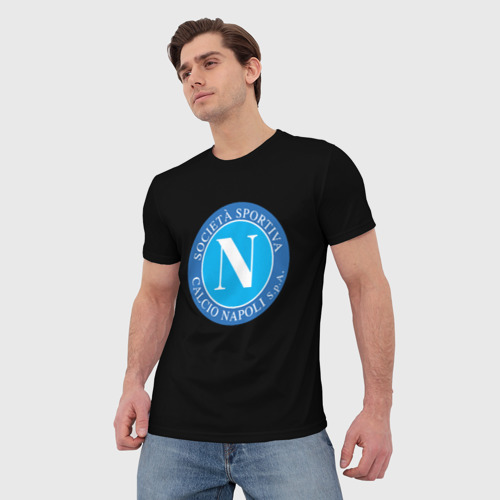 Мужская футболка 3D Napoli fc, цвет 3D печать - фото 3