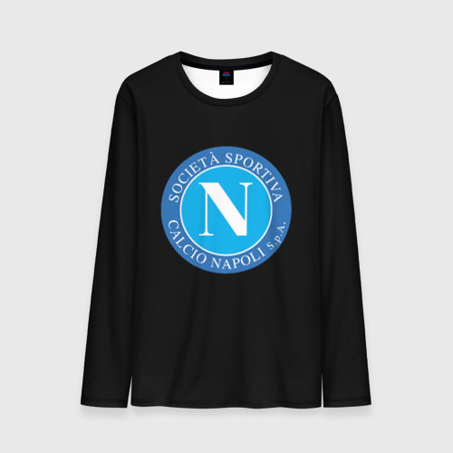 Мужской лонгслив 3D Napoli fc, цвет 3D печать