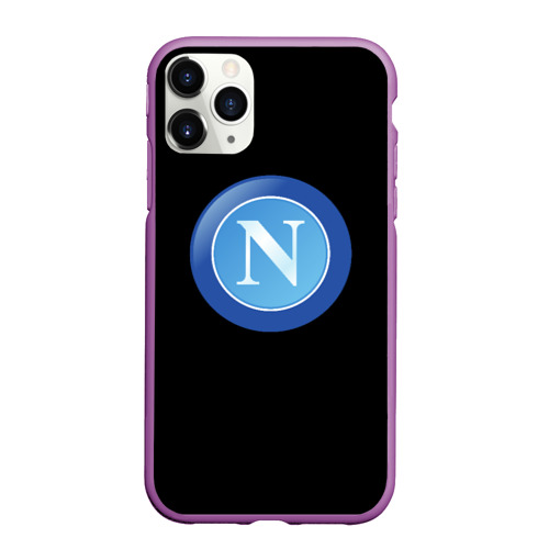 Чехол для iPhone 11 Pro Max матовый Наполи фк спорт, цвет фиолетовый