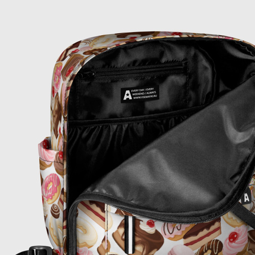 Женский рюкзак 3D с принтом Сладости разные, фото #5