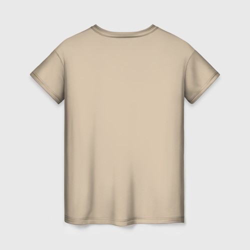 Женская футболка 3D с принтом Котик из мема, вид сзади #1