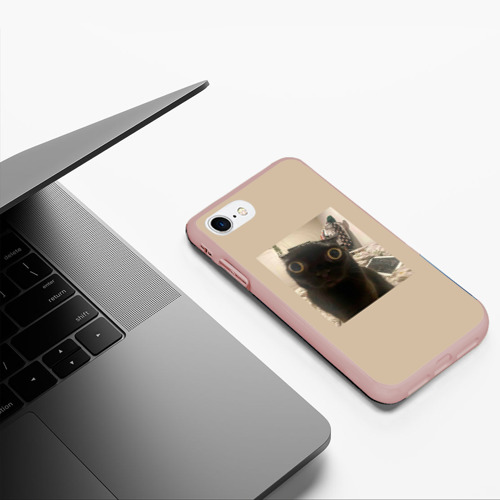 Чехол для iPhone 7/8 матовый с принтом Котик из мема, фото #5