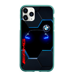 Чехол для iPhone 11 Pro Max матовый Тень BMW