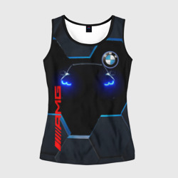 Женская майка 3D Тень BMW