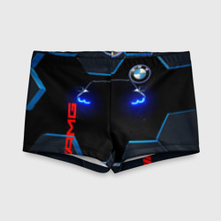 Детские купальные плавки 3D Тень BMW