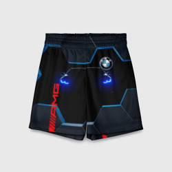 Детские спортивные шорты 3D Тень BMW