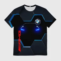 Мужская футболка 3D Тень BMW