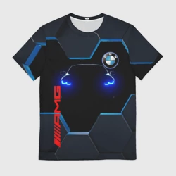 Мужская футболка 3D Тень BMW