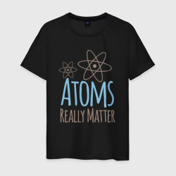 Атомы важны – Мужская футболка хлопок с принтом купить со скидкой в -20%