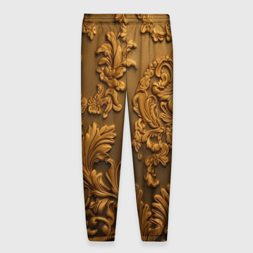 Мужские брюки 3D Темная лепнина золото, цвет 3D печать - фото 2