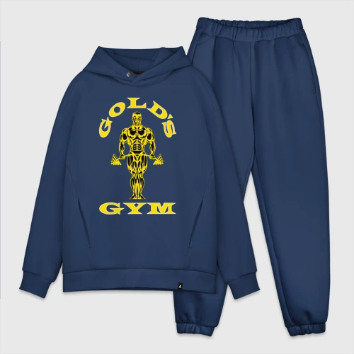 Мужской костюм oversize хлопок Зал голда 
