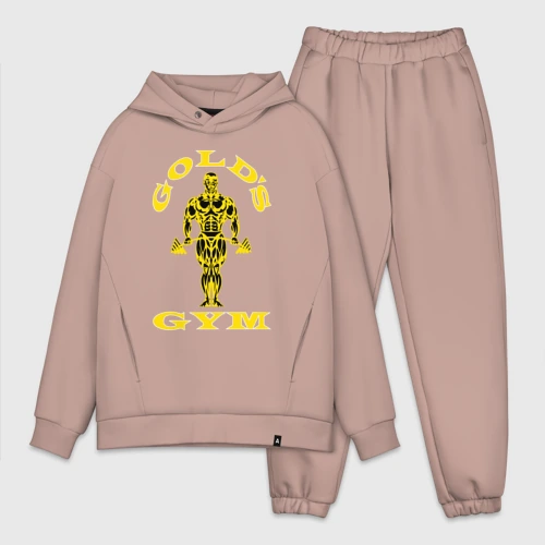 Мужской костюм oversize хлопок Зал голда 