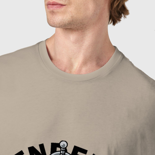 Мужская футболка хлопок Зал Бендера, цвет миндальный - фото 6