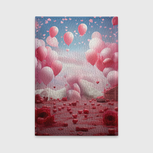 Обложка для автодокументов Розовые влюбленные ламы, цвет зеленый - фото 2