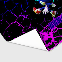 Бумага для упаковки 3D Sonic sega game неоновая текстура - фото 2