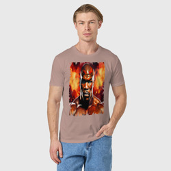 Мужская футболка хлопок Майк Тайсон огненный боксер - фото 2