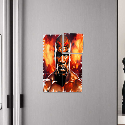 Магнитный плакат 2Х3 Майк Тайсон огненный боксер - фото 4