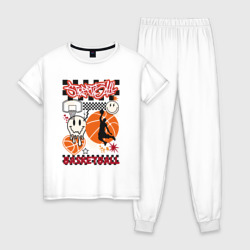 Женская пижама хлопок Баскетбол - стритбол