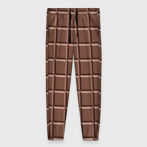 Женские брюки 3D с принтом Шоколадка, вид спереди #2