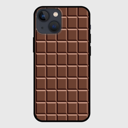 Чехол для iPhone 13 mini с принтом Шоколадка, вид спереди #2